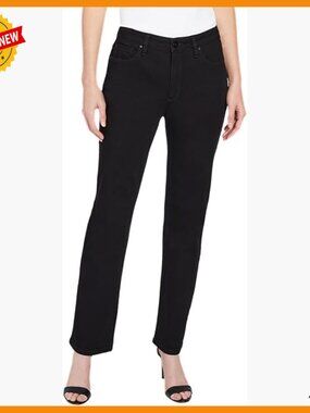 Modern Stretch Denim Straight Leg Jeans Mid Rise Everyday Comfort